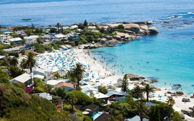 Beautiful Clifton beach at Camps Bay in Cape Town-South Africa